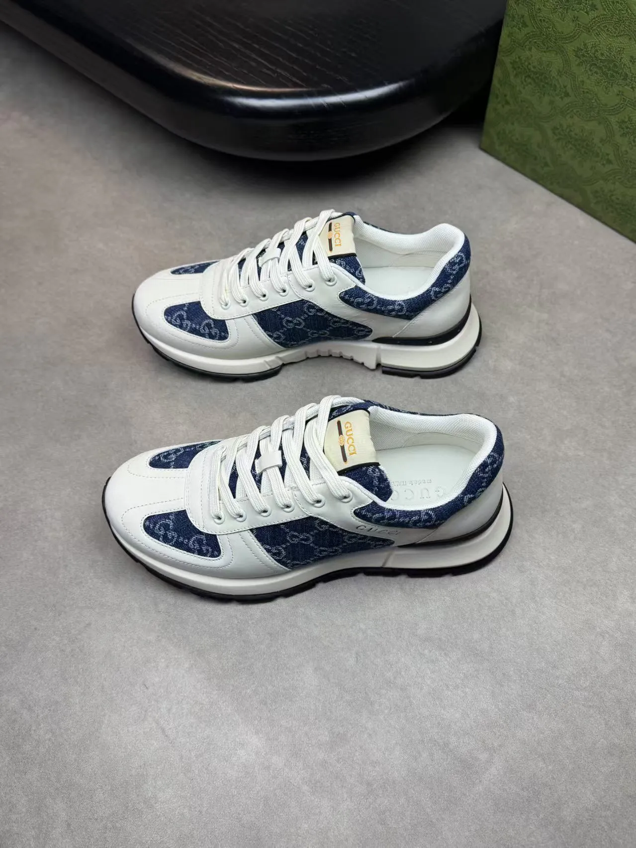 Factory price: 460💰Gucci new men's shoes GUCCI [Lightning] latest shoes are shipped. Original quality, fashionable, made of special materials, sheepskin lining, brand new packaging. The foot feels super comfortable and the workmanship is impeccable. Size: 38-45, Dingyi 45